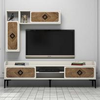 graikiniai riesutai - Kalune Design TV vienetas Samba - Kreminis - 2 nuotrauka