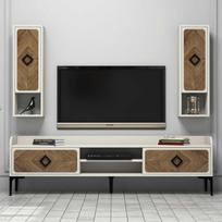 graikiniai riesutai - Kalune Design TV vienetas Samba - Kreminis - 3 nuotrauka