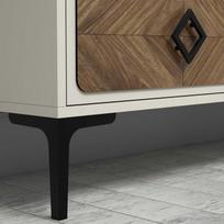 graikiniai riesutai - Kalune Design TV vienetas Samba - Kreminis - 5 nuotrauka