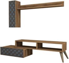 Kalune Design TV vienetas Planet - Walnut, Chalcedony