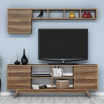 Kalune Design TV vienetas Ayla - Walnut, Walnut