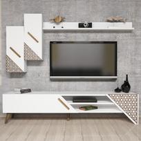 berilis - Kalune Design TV vienetas Beril - Baltas - 4 nuotrauka