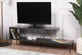 televizorius 120 - Kalune Design Televizoriaus staliukas Street - Anthracite - 9 nuotrauka