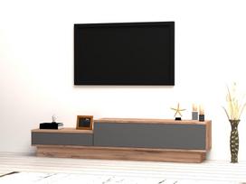 tv staliukas pusies - TV staliukas Kalune Design 835, 160 cm, pilkas - 3 nuotrauka