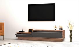 tv staliukas pusies - TV staliukas Kalune Design 835, 160 cm, pilkas - 4 nuotrauka