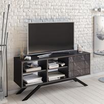 marmuro staliukas - Kalune Design Televizoriaus staliukas North - Juodas - 5 nuotrauka