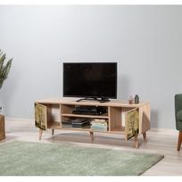40 tv stovas - TV staliukas Kalune Design 863(I), ąžuolo spalvos/smėlio spalvos - 7 nuotrauka