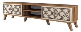 Kalune Design TV stalas Class - Walnut, Kreminis