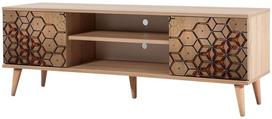 40 tv stovas - TV staliukas Kalune Design 863(I), tamsiai geltonas/ąžuolo spalvos - 1 nuotrauka