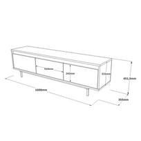 sidabriniai staliukai - Kalune Design Televizoriaus staliukas LV1 - RL - 7 nuotrauka