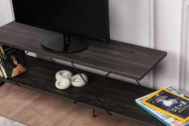 televizorius 120 - Kalune Design Televizoriaus staliukas Street - Dark Brown - 7 nuotrauka