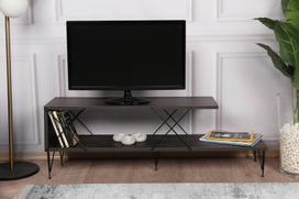 televizorius 120 - Kalune Design Televizoriaus staliukas Street - Dark Brown - 8 nuotrauka