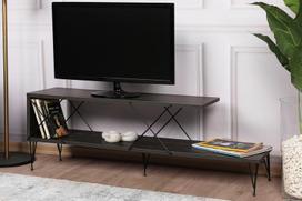 televizorius 120 - Kalune Design Televizoriaus staliukas Street - Dark Brown - 9 nuotrauka