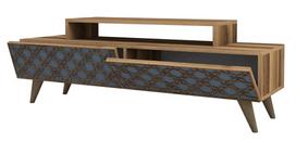 Kalune Design TV stalas City - Walnut, Chalcedony