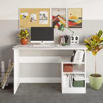 baltas stalas darbui - Kalune Design Studijų stalas Bahar - Baltas - 3 nuotrauka