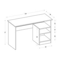 baltas stalas darbui - Kalune Design Studijų stalas Bahar - Baltas - 5 nuotrauka