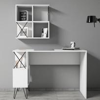 kalune design hommy craft - Kalune Design Hommy Craft rašomasis stalas Extra 2, baltas/juodas - 3 nuotrauka