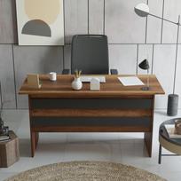 darbo stalas a - Kalune Design Studijų stalas Vario A - Baroque, Anthracite - 3 nuotrauka