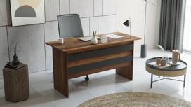 darbo stalas a - Kalune Design Studijų stalas Vario A - Baroque, Anthracite - 4 nuotrauka