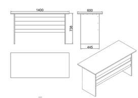 darbo stalas a - Kalune Design Studijų stalas Vario A - Baroque, Anthracite - 5 nuotrauka