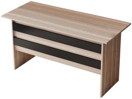 darbo stalas a - Kalune Design Studijų stalas Vario A - Oak, Juodas - 1 nuotrauka