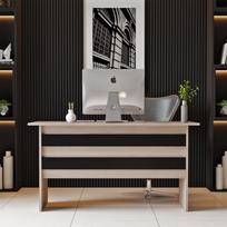 darbo stalas a - Kalune Design Studijų stalas Vario A - Oak, Juodas - 3 nuotrauka