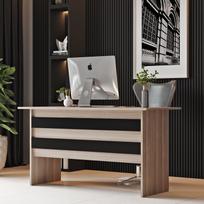 darbo stalas a - Kalune Design Studijų stalas Vario A - Oak, Juodas - 4 nuotrauka