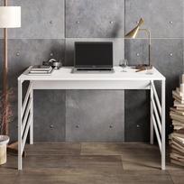 baltas stalas darbui - Kalune Design Studijų stalas Tuna - Baltas - 3 nuotrauka