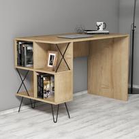 stalas 120 x 60 - Kalune Design Hommy Craft rašomasis stalas Extra, ąžuolo spalvos (Oak) - 2 nuotrauka