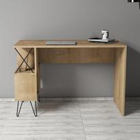 stalas 120 x 60 - Kalune Design Hommy Craft rašomasis stalas Extra, ąžuolo spalvos (Oak) - 3 nuotrauka