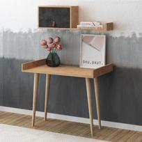 darbo azuolo stalas - Kalune Design Studijų stalas - 3 nuotrauka