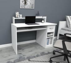 baltas stalas darbui - Kalune Design Studijų stalas Eslem - Baltas - 2 nuotrauka