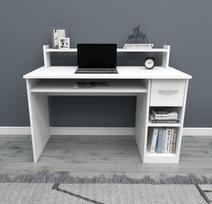baltas stalas darbui - Kalune Design Studijų stalas Eslem - Baltas - 3 nuotrauka