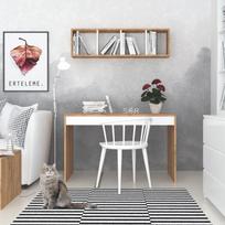 stalas 120 x 60 - Kalune Design Studijų stalas Ertel - 2 nuotrauka