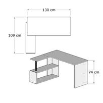 baltas stalas darbui - Kalune Design Studijų stalas Gelincik - Baltas - 5 nuotrauka