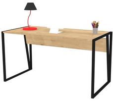 rasomieji stalai 140 x 70 - Kalune Design Studijų stalas Cunda - Sapphire Juodas - 2 nuotrauka