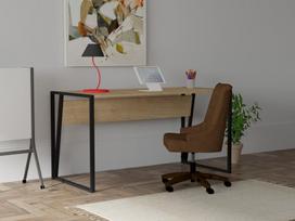 rasomieji stalai 140 x 70 - Kalune Design Studijų stalas Cunda - Sapphire Juodas - 3 nuotrauka