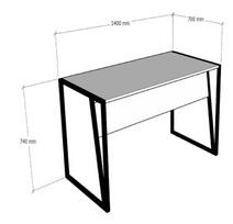 rasomieji stalai 140 x 70 - Kalune Design Studijų stalas Cunda - Sapphire Juodas - 4 nuotrauka