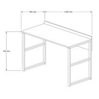 stalas 120 x 60 - Kalune Design Studijų stalas Deha - 4 nuotrauka