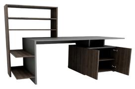 Kalune Design Studijų stalas Melis - Walnut, Anthracite