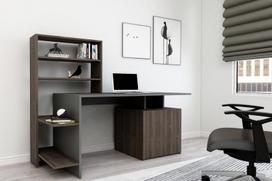 graikiniai riesutai - Kalune Design Studijų stalas Melis - Walnut, Anthracite - 2 nuotrauka