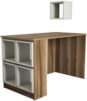Rašomasis stalas Kalune Design 845 (I), rudas/smėlio spalvos