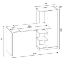 baltas stalas darbui - Kalune Design Studijų stalas Yağız - balta - 5 nuotrauka