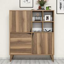 komoda riesutas - Komoda Kalune Design 845, 115 cm, ruda - 2 nuotrauka