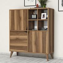 komoda riesutas - Komoda Kalune Design 845, 115 cm, ruda - 4 nuotrauka