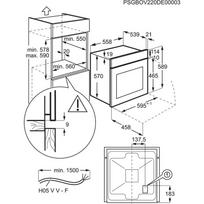 imontuojama orkaite electrolux 600 - Electrolux EOF3H00BX - 8 nuotrauka