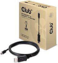 displayport 1.4 kabelis - Club 3D Cable Mini DisplayPort to DisplayPort Black 2m - 2 nuotrauka