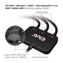 usb c to displayport - Club 3D Video Converter Mini DisplayPort / HDMI / USB-C to HDMI - 3 nuotrauka
