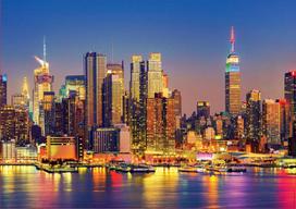 puzzle 1500 - Dėlionė Educa Borras Manhattan At Night 18466, 1500 vnt. - 2 nuotrauka