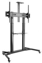 led floor - Sbox FS-3610 Floor Ultra-Large LED TV Stand Black (Juodas) - 2 nuotrauka